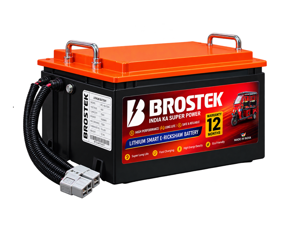 Brostek Lithium Smart E-Rickshaw Battery