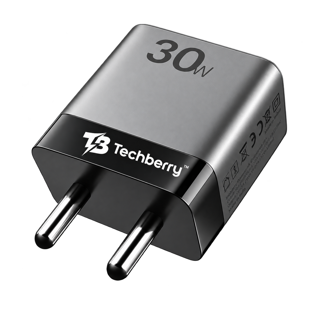 Techberry 30W USB Type-C Fast Charging Adapter with Data Cable